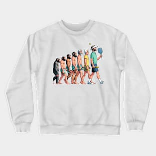 Pickleball Evolution of Man Design T-Shirt Crewneck Sweatshirt